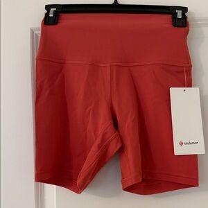 lululemon athletica Women's Bold Red Bike Shorts